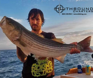 Southbound Charters is hitting the Striped Bass hard out of Waterford, CT